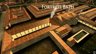 Animation of ancient Roman Fort in Caerleon Wales [upl. by Yenittirb]