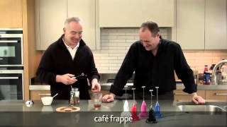 How to make a frappé coffee using an aerolatte milk frother [upl. by Hctim48]