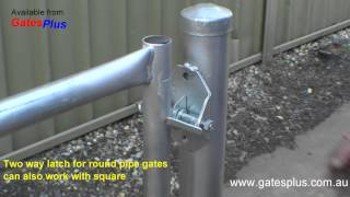 Gate Latch 2 way for round pipe and square [upl. by Sonja]