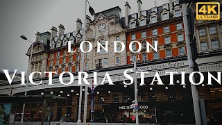 London Victoria Station Walk Through England 4K [upl. by Torbart]