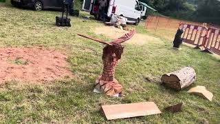 A fabulous range of wooden sculpture at Caerleon festival 2024 [upl. by Eiroj]