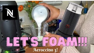 How To Foam Milk With Aeroccino 3 Make Coffee With Foam Tips amp Tricks  Easy Foamed Latte Recipe [upl. by Anawd69]