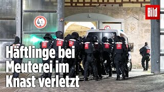 Gefängnismeuterei Polizei stürmt Knast in Thüringen  JVA Untermaßfeld [upl. by Nitsed]